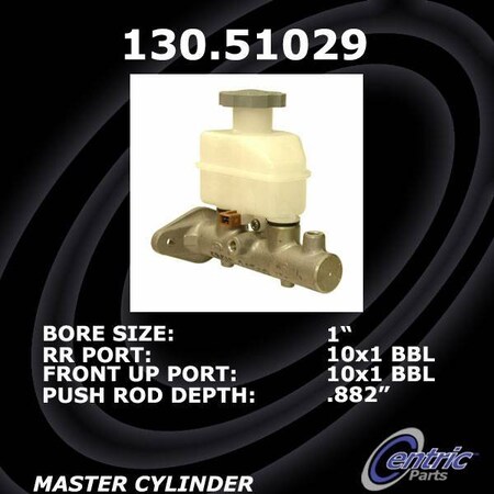 Centric Parts Premium Brake Master Cylinder, 130.51029 130.51029